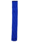 SILK ROYAL BLUE KNITTED TIE 