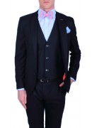 FINEST SUPER 160's NAVY SUIT JACKET 