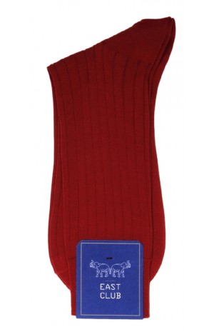 COTTON BURGUNDY SOCKS