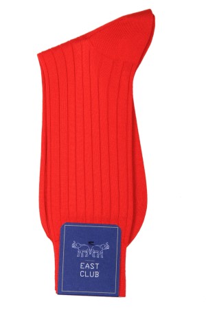 COTTON BRIGHT RED SOCKS