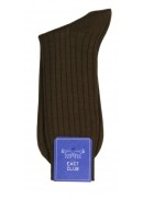 COTTON BROWN/GREEN SOCKS