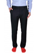 ULTRA-SOFT SUPER 130's NAVY WOOL TROUSERS