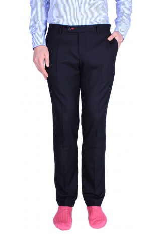 FINEST SUPER 160’S NAVY TROUSERS