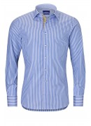 BLUE STRIPED COTTON SHIRT