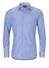 BLUE STRIPED COTTON SHIRT