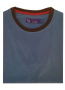 COTTON ROYAL BLUE ROUND NECK T-SHIRT