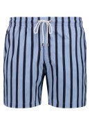 BLUE AND NAVY STRIPED SWIM SHORTS