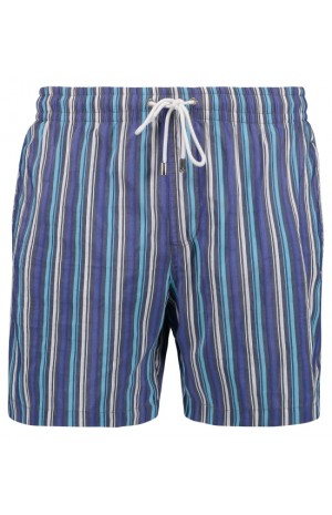 BLUE STRIPES SWIM SHORTS