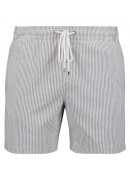 GREY STRIPED, SEERSUCKER SWIM SHORTS